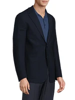 Textured Jersey Wool Jacket