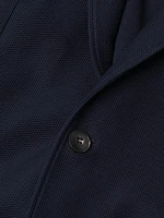 Textured Jersey Wool Jacket