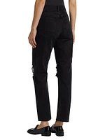 90'S High-Rise Straight-Leg Jeans
