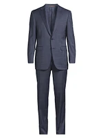 Plaid Wool Modern-Fit Suit