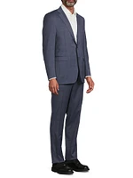 Plaid Wool Modern-Fit Suit