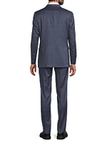 Plaid Wool Modern-Fit Suit