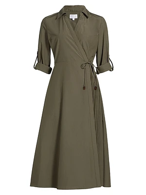 Shivon Cotton Poplin Midi-Dress