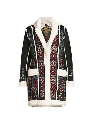 Lori Faux Suede Sherpa Jacket
