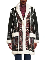 Lori Faux Suede Sherpa Jacket