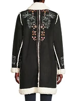 Lori Faux Suede Sherpa Jacket