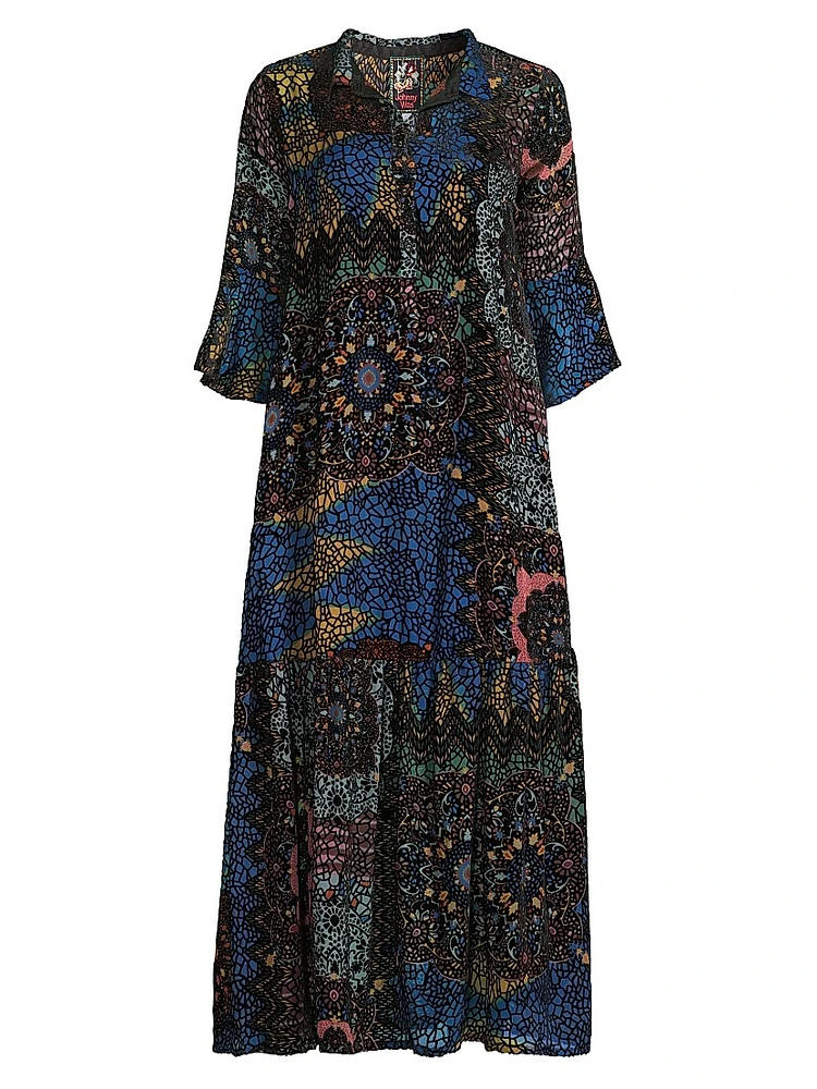 Nash Paisley Midi-Dress