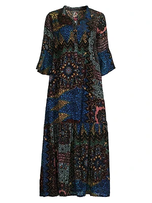 Nash Paisley Midi-Dress