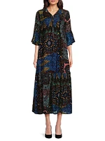 Nash Paisley Midi-Dress