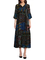 Nash Paisley Midi-Dress