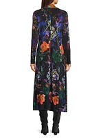 The Janie Floral Mockneck Midi-Dress