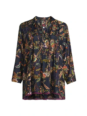 Pixy Paisley Silk Blouse