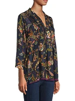Pixy Paisley Silk Blouse