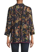 Pixy Paisley Silk Blouse