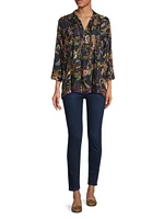Pixy Paisley Silk Blouse