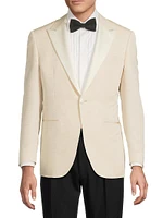 Textured Wool-Silk Dinner Jacket