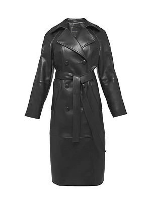 Miller Recycled Leather Trench Coat