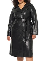 Miller Recycled Leather Trench Coat
