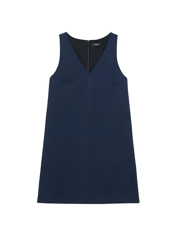 V-Neck Shift Minidress