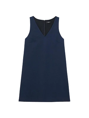 V-Neck Shift Minidress