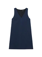 V-Neck Shift Minidress