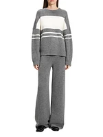 Color Block Wool-Blend Sweater