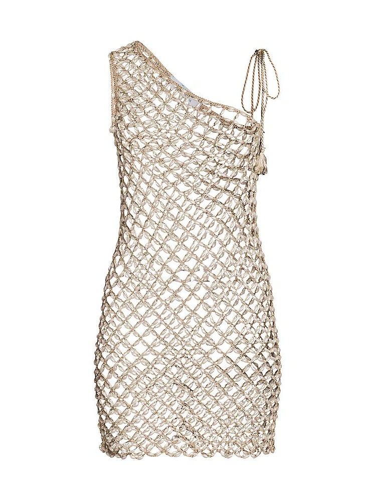 Serene Crochet One-Shoulder Cover-Up