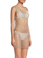 Serene Crochet One-Shoulder Cover-Up
