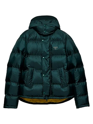 Cropped Nylon Down Jacket