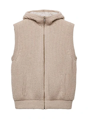 Cashmere Hoodie Vest