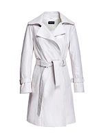 Leather Belted Trenchcoat