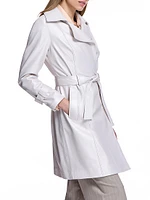 Leather Belted Trenchcoat