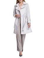 Leather Belted Trenchcoat