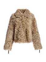 Reversible Curly Shearling Jacket
