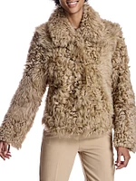 Reversible Curly Shearling Jacket