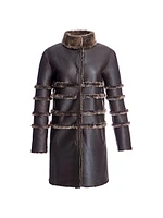 Dyed Shearling Reversible Coat