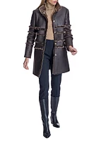 Dyed Shearling Reversible Coat