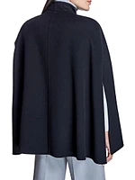 Loro Piana Cashmere Cape with Fur Pockets