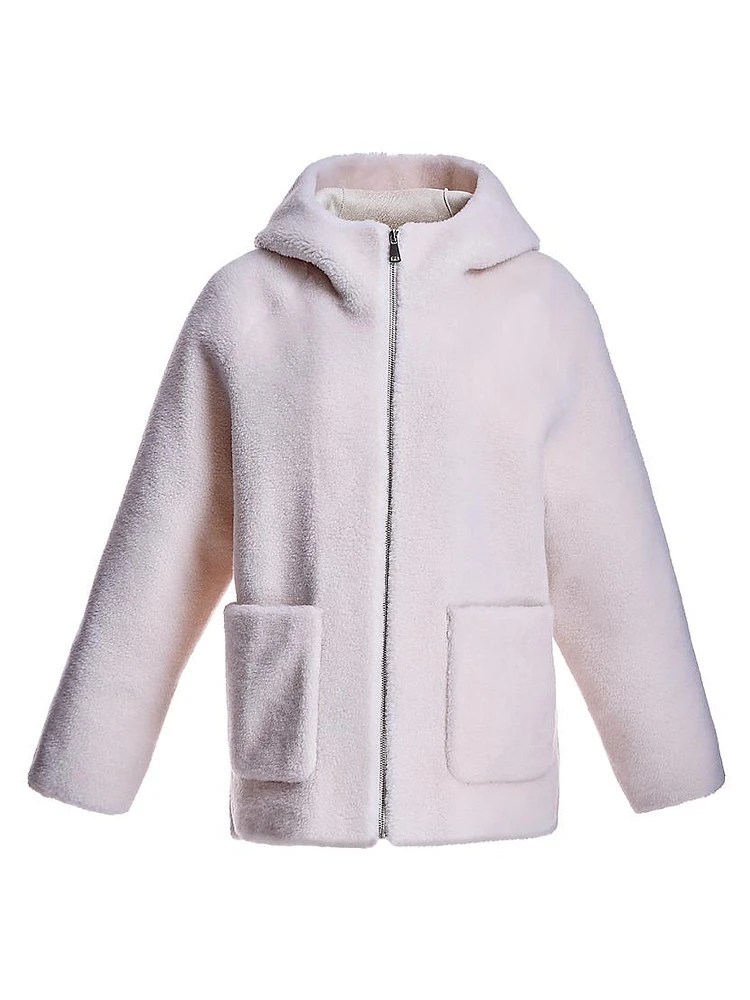 Lambswool Hooded Jacket