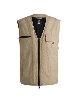 BOSS x NFL Water-Repellent Gilet Vest with Special Branding