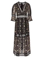 Annette Tiered Floral Maxi Dress