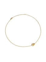 Sculpted Cable Chain Necklace in 18K Yellow Gold, 9MM