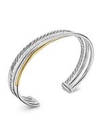 Crossover Three Row Bracelet Sterling Silver