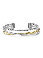 Crossover Three Row Bracelet Sterling Silver