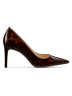 Power Tortoiseshell Patent Leather Pumps