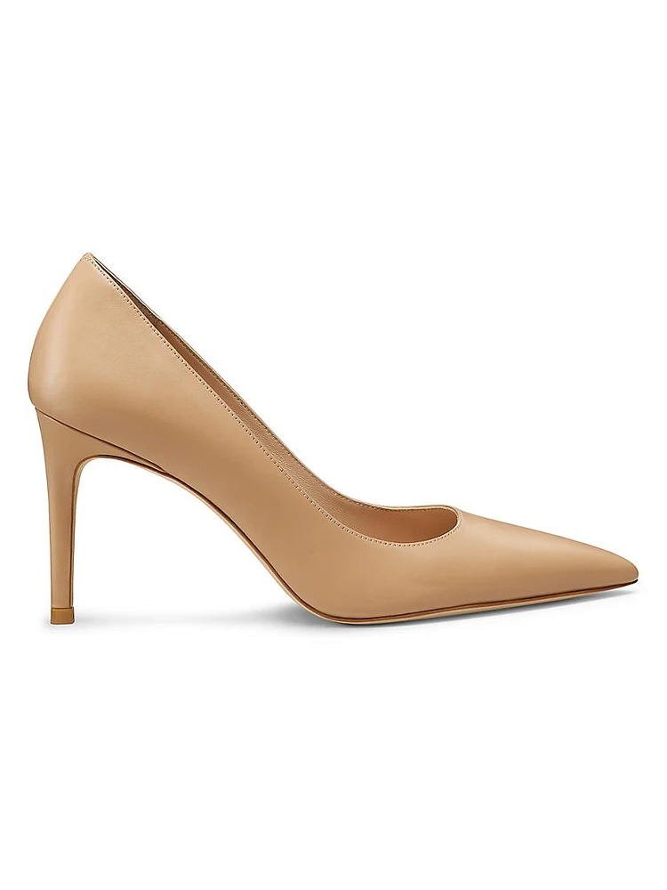 Stuart Power 85MM Leather Pumps