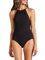 Tresses Jersey One-Piece Swimsuit