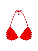 Ruffled Padded Bikini Top