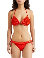 Ruffled Padded Bikini Top