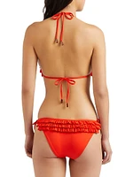 Ruffled Padded Bikini Top